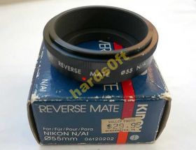 Кільця Кольца ^/--/^ Переходник Kiron Reverse Mate for Nikon N/AI 55 /--/ mm ^_^^^ Перехідник Kiron Reverse Mate for Nikon N/AI 55 /--/ mm - фото фото фото