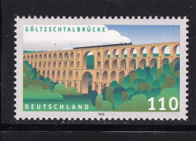 НДР, ФРН ГДР, ФРГ ^/--/^ Германия  ФРГ 1999 г  MNH - архитектура - ВОДОПРОВОД ^_^^^ Німеччина ФРН 1999 р MNH - архітектура - ВОДОПРОВОД - фото фото фото