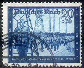 Третій Рейх (-) Третий Рейх (-) ^/--/^ 1944 - Рейх - Пошта Німеччини 20 Mi.892 _гаш - фото фото фото