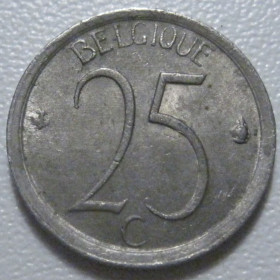 Бельгія Бельгия ^/--/^ Бельгія 25 сантимів 1971 року Belgique 42348 ^_^^^ Бельгия 25 сантимов 1971 года Belgique 42348 - фото фото фото