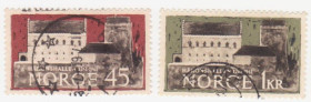 Скандинавія Скандинавия ^/--/^ Норвегия 1961 г.№ 472‑473 гашеная серия ^_^^^ Норвегія 1961 р. No 472-473 гашена серія - фото фото фото