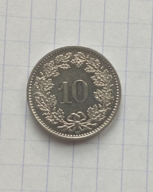 Швейцарія Швейцария ^/--/^ Швейцария  10 раппен 2010 г. ^_^^^ Швейцарія 10 раппен 2010 - фото фото фото
