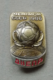 Відзнаки Знаки отличий ^/--/^ Знак, Значок  Днепр чемпион СССР 1988 ^_^^^ Знак, Значок Дніпро чемпіон СРСР 1988 - фото фото фото