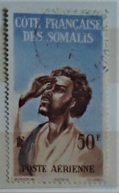 Сомалі Сомали ^/--/^ Франция Колонии   (Сомали) 1947  г. № 304 гашеная ^_^^^ Франція Колонії (Сомалі) 1947 р. No 304 гашена - фото фото фото