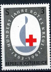 Австрія Австрия ^/--/^ Австрия. Красный крест (серия)** 1963 г. ^_^^^ Австрія. Червоний хрест (серія) 1963 - фото фото фото