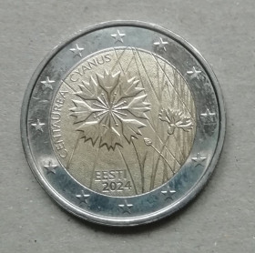 Інше Другое ^/--/^ Эстония 2 евро 2024 Василёк ^_^^^ Естонія 2 євро 2024 Василек - фото фото фото
