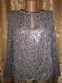 Кофти Кофты ^/--/^ Красивая женская кофта, блузка расшитая пайеткой River Island ^_^^^ Красива жіноча кофта, блузка розшита пайєткою River Island - фото фото фото