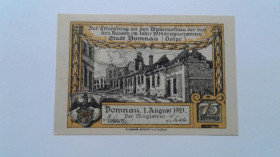 Інше Другое ^/--/^ Россия. Домново (Домнау) Калининградской области. 75 пфеннигов. 1921. ^_^^^ Росія. Домново (Домнау) Калінінградської області. 75 пфенігів. 1921. - фото фото фото