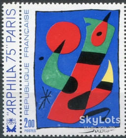 Франція Франция ^/--/^ Франция 1974 филвыставка искусство живопись Миро Mi 1885 MNH купон ^_^^^ Франція 1974 філвиставка мистецтво живопис Міро Mi 1885 MNH купон - фото фото фото