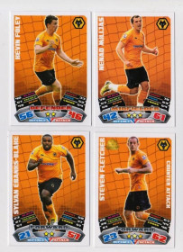 Інше Другое ^/--/^ Футбольные карточки MATCH ATTAX 2011-2012 Premier League  Футбольный клуб Wolverhampton  4 шт.  ^_^^^ Футбольні картки MATCH ATTAX 2011-2012 Premier League Футбольний клуб Wolverhampton 4 шт. - фото фото фото