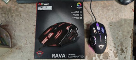 Миші Мыши ^/--/^ Игровая оптическая мышь Trust GXT 108 Rava Illuminated 22090 USB № 24080525 ^_^^^ Ігрова оптична миша Trust GXT 108 Rava Illuminated 22090 USB No 24080525 - фото фото фото
