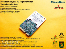 Відеокарти Видеокарты ^/--/^ Декодер BCM /--/ 70015 Broadcom Crystal HD видео Mini аппарат ноутб. miniPCIE поддержки FullHD 1080 /--/ p ^_^^^ BCM /--/ 70015 Broadcom Crystal HD відео Mini апарат ноутб. miniPCIE підтримки FullHD 1080 /--/ p - фото фото фото