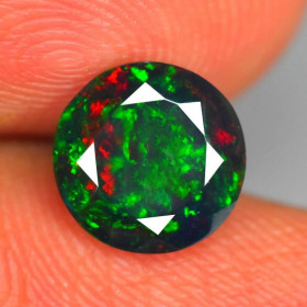 Опал Опал ^/--/^ Черный опал 1.17 Ct   7.85 x 7.85 x 4.80 MM ^_^^^ Чорний опал 1.17 Ct 7.85 x 7.85 x 4.80 MM - фото фото фото