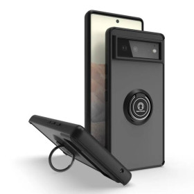 Чохли, бампера Чехлы, бампера ^/--/^ Чохол Fiji Colorframe для Google Pixel 6 матовий бампер з кільцем підставкою Black ^_^^^ Чехол Fiji Colorframe для Google Pixel 6 матовый бампер с кольцом подставкой Black - фото фото фото