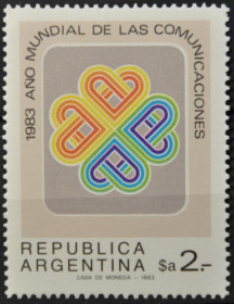 Інше Другое ^/--/^ Аргентина Всемирный год коммуникаций 1983 ^_^^^ Всесвітній рік комунікацій 1983 - фото фото фото