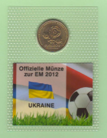 Обігові Обиходные ^/--/^ 1 гривня Україна UEFA EURO 2012  Украина пластик блистер ЄВРО запайка ЕВРО Футбол ^_^^^ 1 гривна Украина UEFA EURO 2012 Украина пластик блистер Евро запайка ЭВРО Футбол - фото фото фото