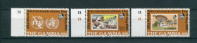 Освоєння космосу Освоение космоса ^/--/^ Гамбия Gambia Space 1981 Mi 421-423 Telecommunications Day MNH ^_^^^ Гамбія Gambia Space 1981 Mi 421-423 Telecommunications Day MNH - фото фото фото