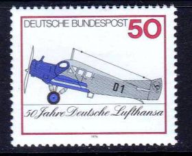 Транспорт Транспорт ^/--/^ Транспорт. Авиация. Германия  1976 г MNH - ^_^^^ Транспорт. Авіація. Німеччина 1976 MNH - фото фото фото