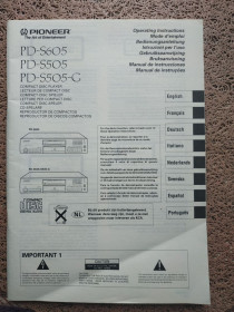Музикальні центри Музыкальные центры ^/--/^ Инструкция на сд-плеер &amp;quot;Pioneer PD S /--/ 505/605&amp;quot; ^_^^^ Інструкція на сд-плеєр &amp;quot;Pioneer PD S /--/ 505/605 &amp;quot; - фото фото фото