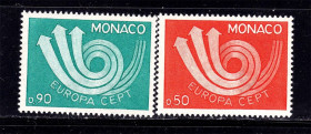 Малі Держави Європи Малые Государства Европы ^/--/^ Монако 1973 г  MNH - EUROPA CEPT - ^_^^^ 1973 MNH - EUROPA CEPT - фото фото фото