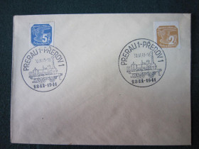 Європа Европа ^/--/^ КОНВЕРТ. ЧЕХИЯ, МОРАВИЯ, БОГЕМИ . 1941 Г Ж/Д. СПЕЦ. ГАШЕНИЕ ^_^^^ конверт. ЧЕХІЯ, МОРАВІЯ, БОГЕМИ . 1941 Г Ж / Д. СПЕЦ. Гашеня - фото фото фото