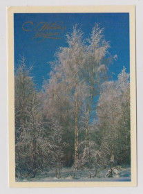 СРСР СССР ^/--/^ С НОВЫМ ГОДОМ  1983 г.  ДОРОЖИНСКИЙ  чистая   тираж 700 тыс.  ^_^^^ З Новим роком 1983 р. Дорожнинський чистий тираж 700 тис. - фото фото фото
