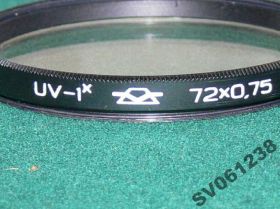 Вінтажні фотоаксесуари Винтажные фотоаксессуары ^/--/^ Светофильтр УФ 72 НА  0,75 ^_^^^ Світлофільтр УФ 72 НА 0,75 - фото фото фото