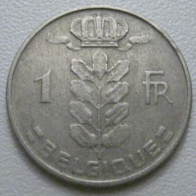 Бельгія Бельгия ^/--/^ Бельгія 1 франк 1966 року Belgique 42597 ^_^^^ Бельгия 1 франк 1966 года Belgique 42597 - фото фото фото