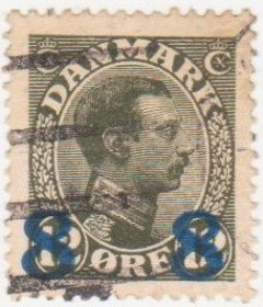 Скандинавія Скандинавия ^/--/^ Дания  1921 г. № 120  гашеная ^_^^^ Данія 1921 р. No 120 гашена - фото фото фото