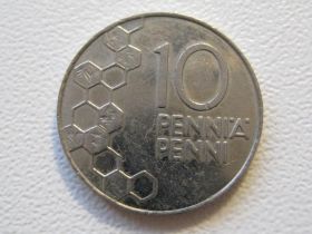 Фінляндія Финляндия ^/--/^ Финляндия 10 пенни 1995 года 34443 ^_^^^ Фінляндія 10 пенні 1995 року 34443 - фото фото фото
