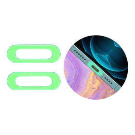 Навушники Наушники ^/--/^ Захисний стікер USB Type-C для зарядного порту телефонів та гаджетів наклейка ПВХ від подряпин люмін ^_^^^ Пленка защитная USB Type-C налепка от царапин для зарядного порта телефонов гаджетов люминесцентная - фото фото фото