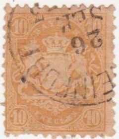 Німеччина до  року Германия до  года ^/--/^ Германия 1870 /--/ г. № 29 А гашеная ^_^^^ Німеччина 1870 р. No 29 А гашена - фото фото фото