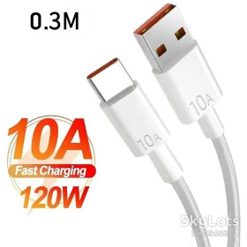 Кабелі Кабели ^/--/^ Кабель USB - Type-C для быстрой зарядки и передачи данных Huawei, Xiaomi, Vivo, Honor, Samsung 10 /--/ A 120 /--/ W 0.3 /--/ м ^_^^^ Кабель USB - Type-C для швидкої зарядки і передачі даних Huawei, Xiaomi, Vivo, Honor, Samsung 10 /--/ A 120 /--/ W 0.3 /--/ м - фото фото фото