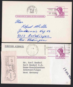 Америка Америка ^/--/^ США / USA   2 /--/ е ПК  с ОМ 1962 и 1966 г  - 2 /--/ а скана - ^_^^^ США / USA 2 /--/ е ПК з ОМ 1962 і 1966 р - 2 /--/ а скана - фото фото фото