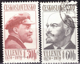 Чехословаччина Чехословакия ^/--/^ Чехословакия. 100-летие со дня рождения Ленина  (серия ) 1970 г. ^_^^^ Чехословаччина. 100-річчя від дня народження Леніна (серія) 1970 р. - фото фото фото