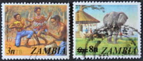 Інше Другое ^/--/^ Замбия Национальный Костюм Танцы Фауна Слон 1975 ^_^^^ Національний Костюм Танці Фауна Слон 1975 - фото фото фото