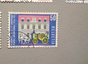 Транспорт Транспорт ^/--/^ Швейцария Транспорт Карета Фауна Архитектура 1963 ^_^^^ Швейцарія Транспорт Карета Фауна 1963 - фото фото фото