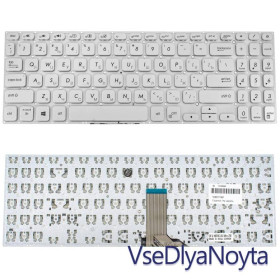 Клавіатури Клавиатуры ^/--/^ Клавиатура для ноутбука ASUS (X /--/ 530 series) rus, silver, без фрейма ^_^^^ Клавіатура для ноутбука ASUS (X /--/ 530 series) rus, silver, без фрейму - фото фото фото