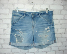 Шорти Шорты ^/--/^ Джинсовые шорты с дырками &amp;quot;ZARA BASIC &amp;quot;  48-50 р ^_^^^ Джинсові шорти з дірками &amp;quot;ZARA BASIC &amp;quot; 48-50 р - фото фото фото
