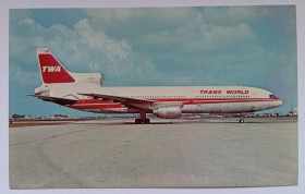 Іноземні Иностранные ^/--/^ Открытка Самолет TWA-Trans World Airlines ^_^^^ Літак TWA-Trans World Airlines - фото фото фото