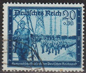 Третій Рейх (-) Третий Рейх (-) ^/--/^ 1944 - Рейх - Пошта Німеччини 20 Mi.892 _гаш ^_^^^ 1944 - Рейх - Почта Германии 20 Mi.892 _гаш - фото фото фото