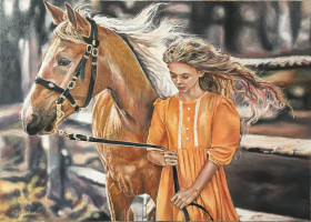 Картини, Гравюри, Живопис та Графіка Картины, Гравюры, Живопись и Графика ^/--/^ Картина &amp;quot;Ласкающий ветер&amp;quot; художник Обертас Ю.А.,ручная работа/холст/масло ^_^^^ Картина &amp;quot; Ласкаючий вітер &amp;quot; художник Обертас Ю.А.,ручна робота/холст/масло - фото фото фото