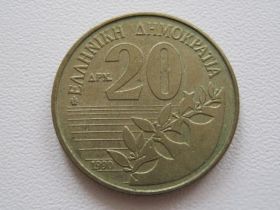 Греція Греция ^/--/^ Греция 20 драхм 1990 года #19236 ^_^^^ Греція 20 драхм 1990 #19236 - фото фото фото
