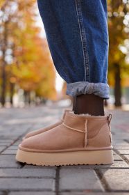 Кросівки Кроссовки ^/--/^ Ugg Classic Ultra Mini Platform Beige 38 - фото фото фото