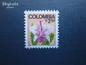 Флора Флора ^/--/^ Марка Колумбия 1978 стандарт флора цветы орхидея MNH КЦ 1 $ ^_^^^ Марка Колумбія 1978 стандарт флора квіти орхідея MNH КЦ 1 $ - фото фото фото