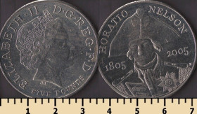 Єлизавета II (після ) Елизавета II (после ) ^/--/^ Великобритания 5 фунтов 2005 ^_^^^ Велика Британія 5 фунтів 2005 - фото фото фото