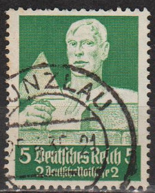 Третій Рейх (-) Третий Рейх (-) ^/--/^ 1934 - Рейх - Професії - Каменяр 5 Mi.558 _10,0 € ^_^^^ 1934 - Рейх - Профессии - Каменяр 5 Mi.558 _10,0 € - фото фото фото