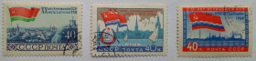 СРСР - СССР - ^/--/^ СССР 1960 Литовская, Латвийская и Эстонская республики, гашеные (I) ^_^^^ СРСР 1960 Литовська, Латвійська і Естонська республіки, гашені (I) - фото фото фото