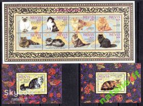 Фауна Фауна ^/--/^ NM   Невис 1994 г MNH - персы кошки - ^_^^^ NM Невіс 1994 MNH - перси кішки - фото фото фото