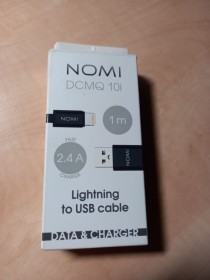 Кабелі Кабели ^/--/^ Кабель для зарядки Nomi DCMQ 10 /--/ i длина 1 метр ^_^^^ Кабель для зарядки Nomi DCMQ 10 /--/ i довжина 1 метр - фото фото фото